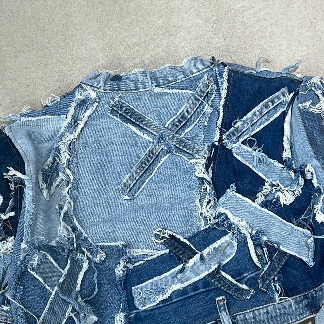 커스텀 데님 크롭자켓 s10036 상품이미지5