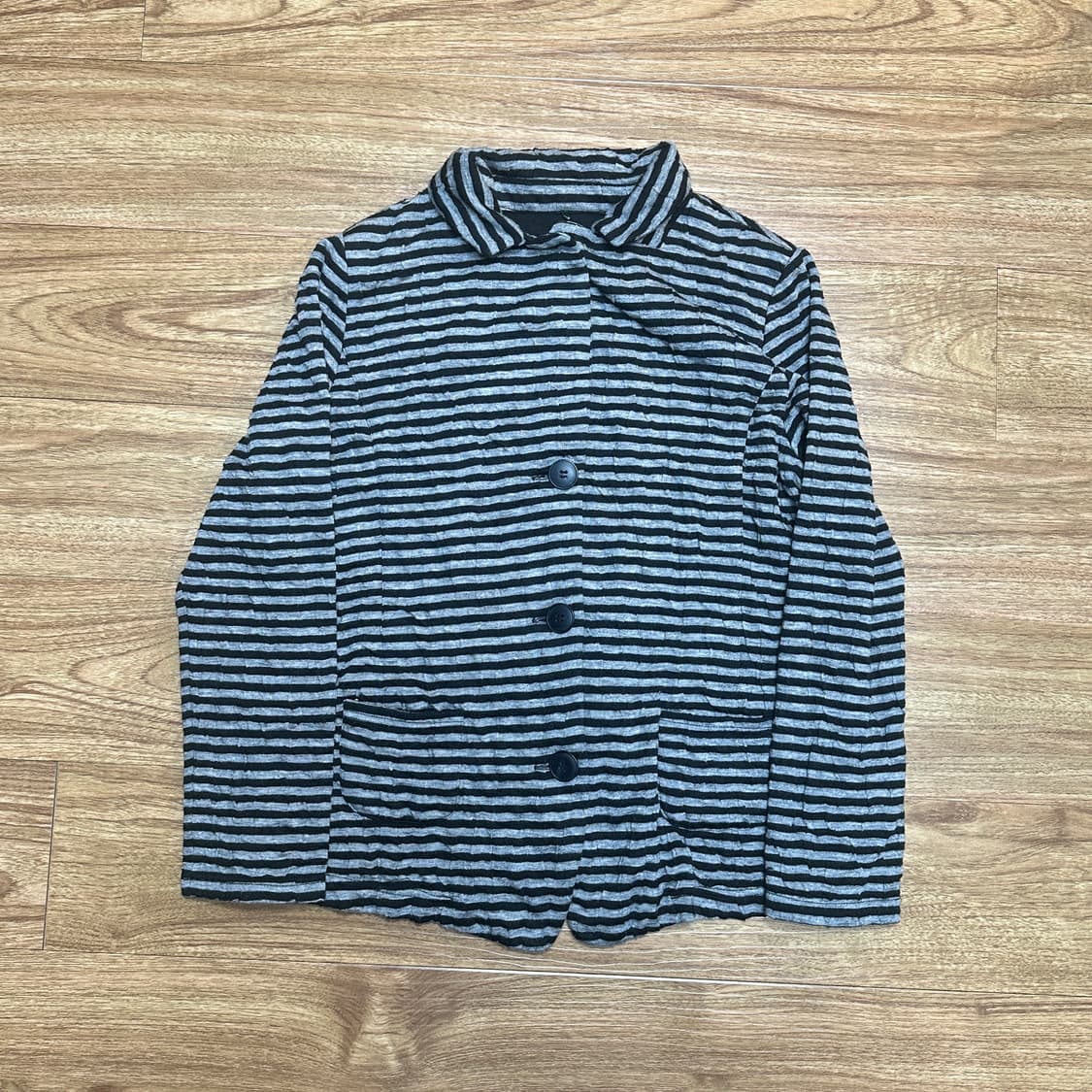 빈티지 스트라이프 티셔츠 자켓 오네갸루 로걀 코이세이오깔 공겜여주 모리걸 상품이미지1