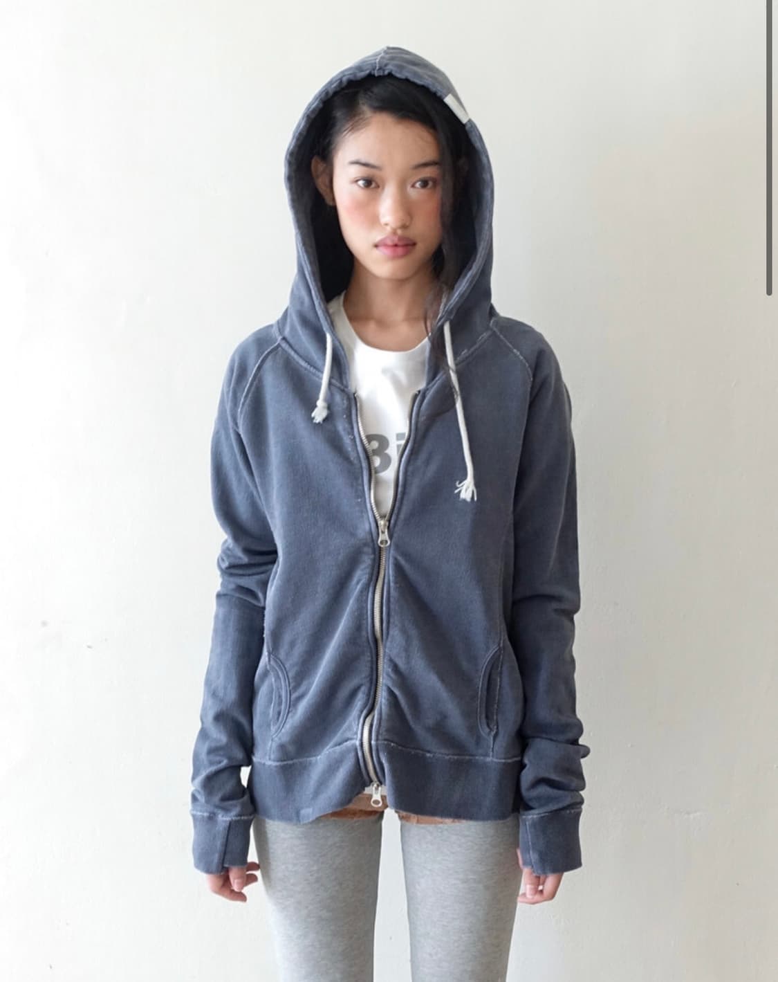 washed lily hoodie (purple blue) 상품이미지1