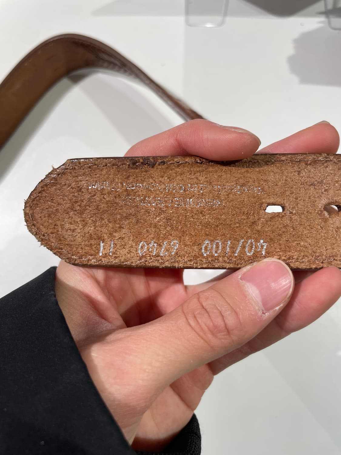 랭글러 브라운 웨스턴 레더 벨트 상품이미지6