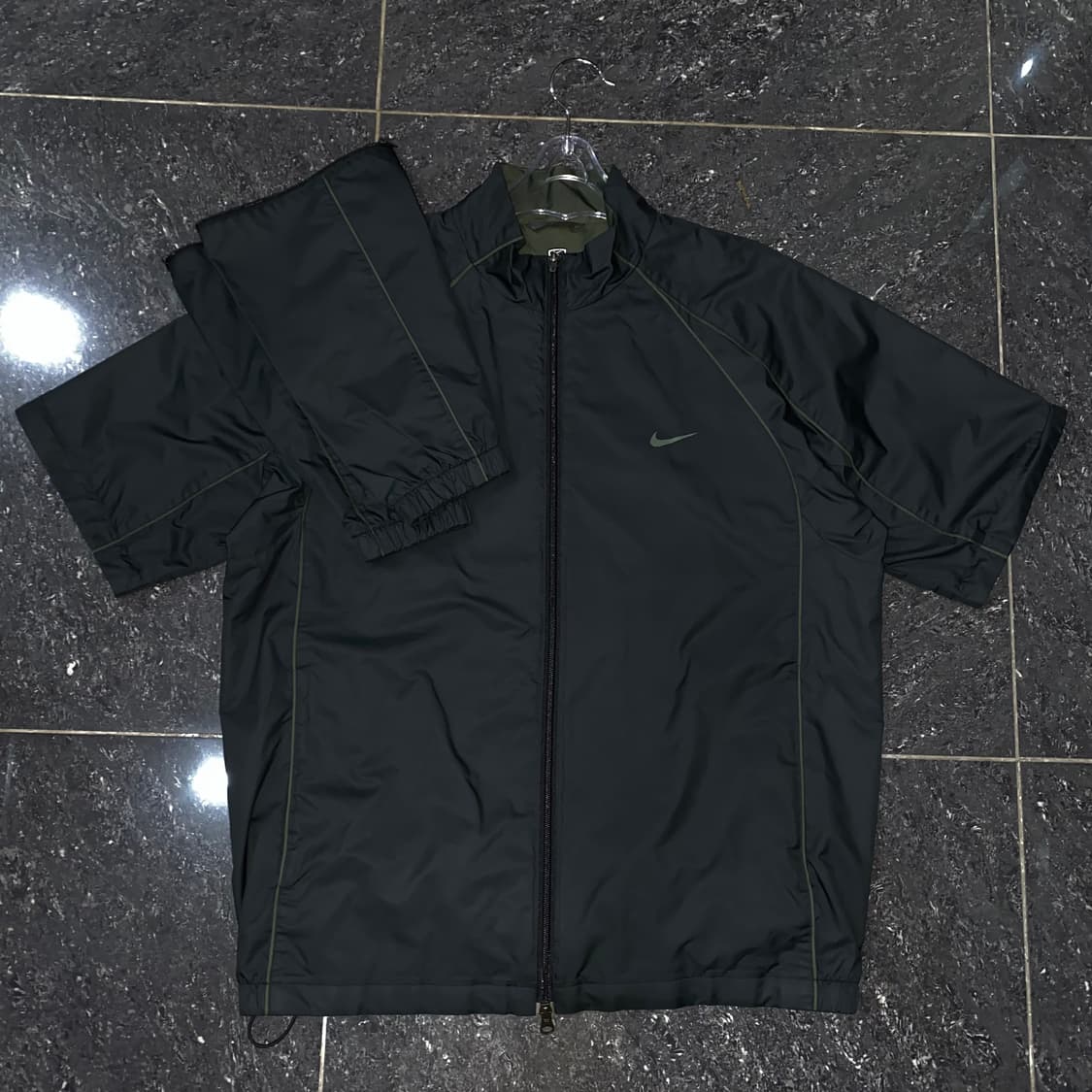 나이키 00's 팔분리형 고프코어 검녹 바람막이 XL 상품이미지2