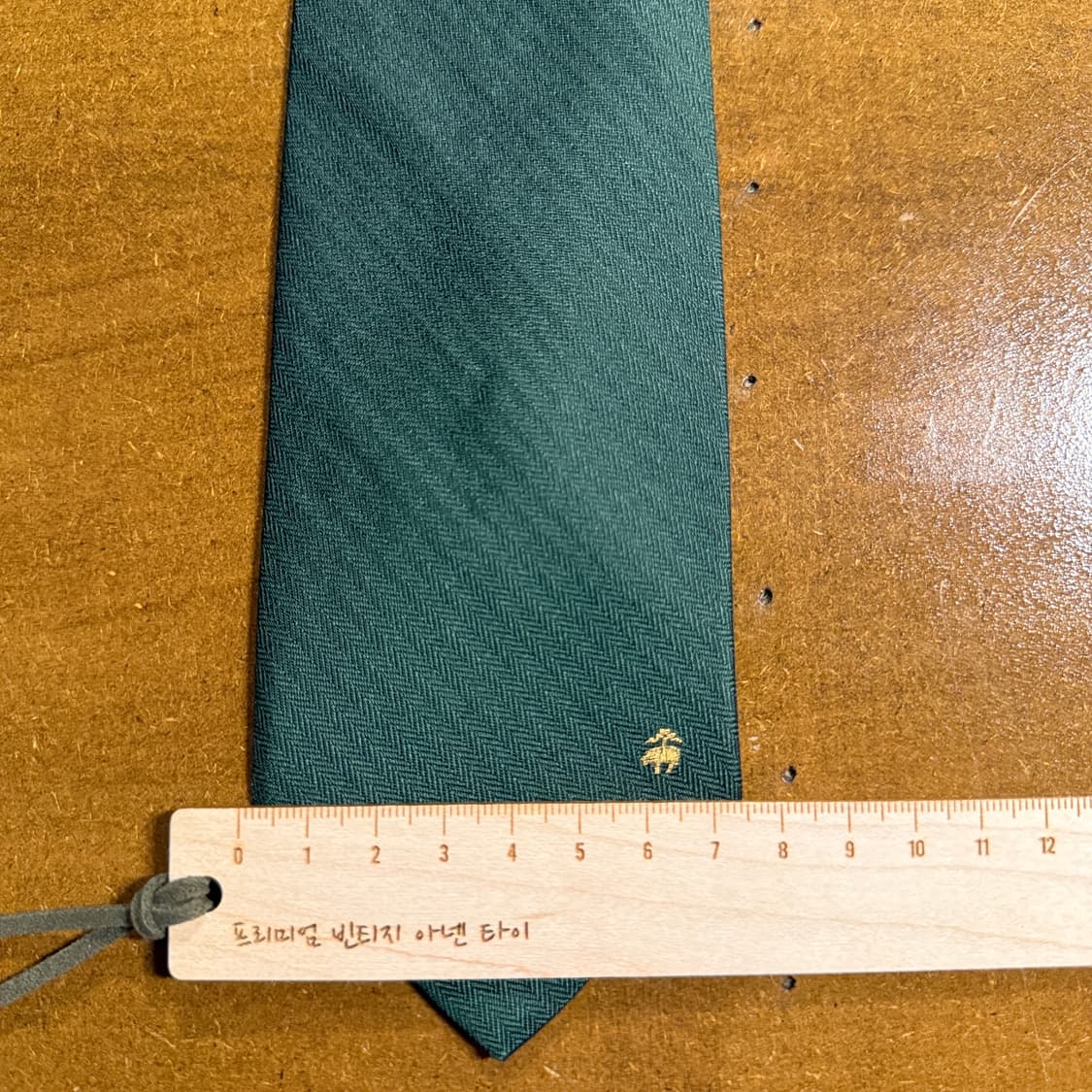 브룩스브라더스  실크 넥타이 그린 슬림 7.4cm 상품이미지7