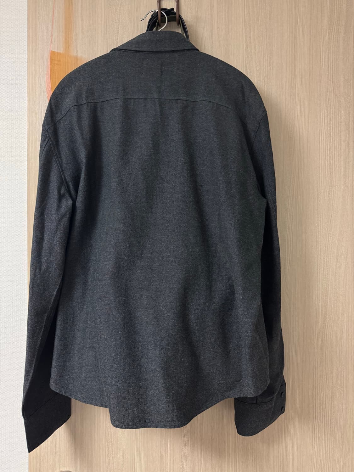 (3, Charcoal)모노프리베 Textured Work Shirts 상품이미지5