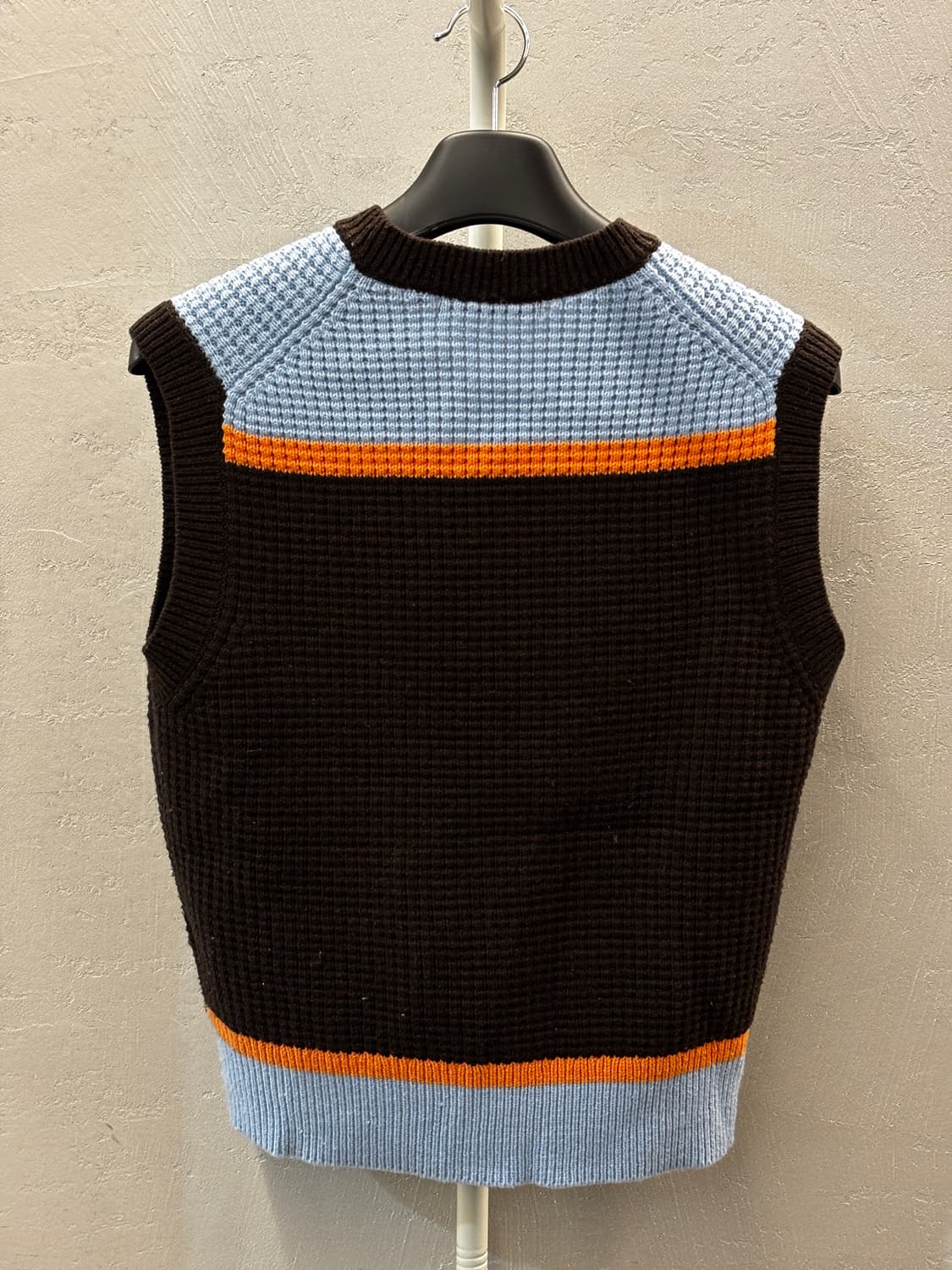 유니클로X마르니 니트 베스트 브라운 XL 상품이미지8