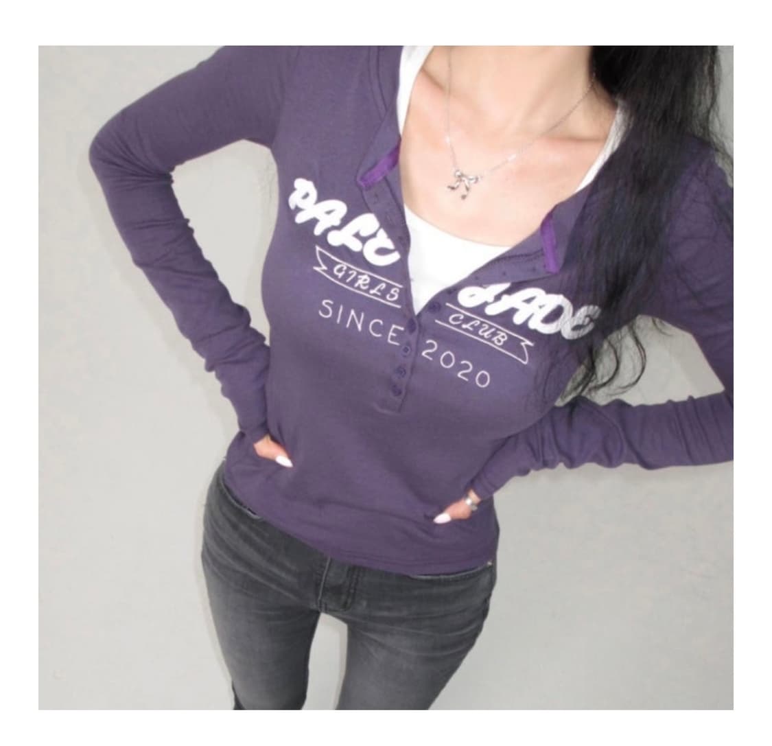 페일제이드 y2k 레터링 로고 티셔츠(퍼플) 상품이미지2