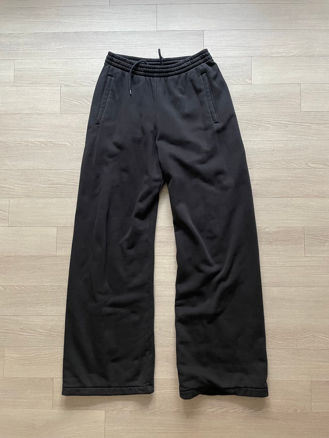 이지 갭 헤비 스웻팬츠 블랙 더블 레이어드 yeezy gap 상품이미지1