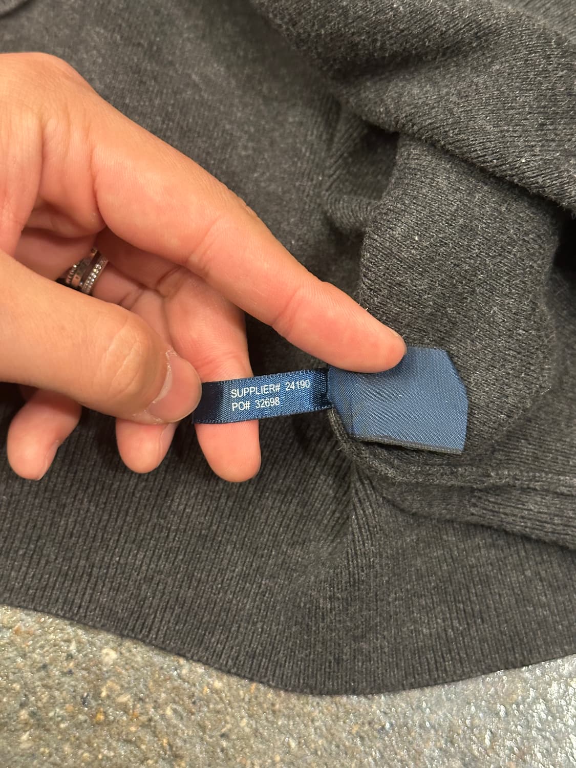 폴로 랄프로렌 니트 차콜 L 상품이미지6