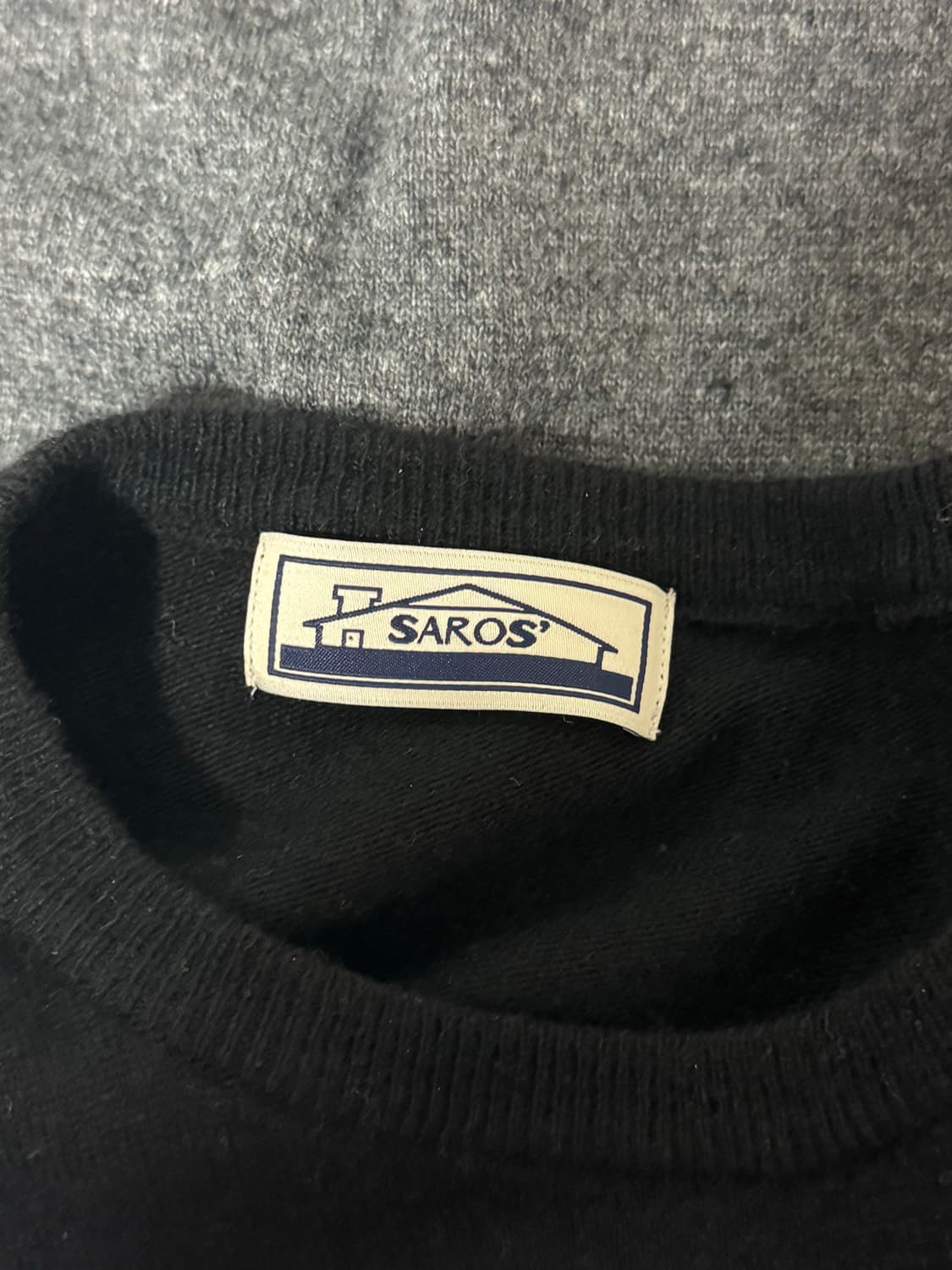 saros 아가일 니트 블랙 [2] 상품이미지3