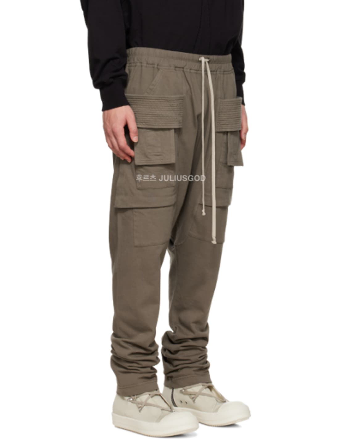 [32/새제품] RICK OWENS 릭오웬스 태권도 크리치 카고 바지 상품이미지5