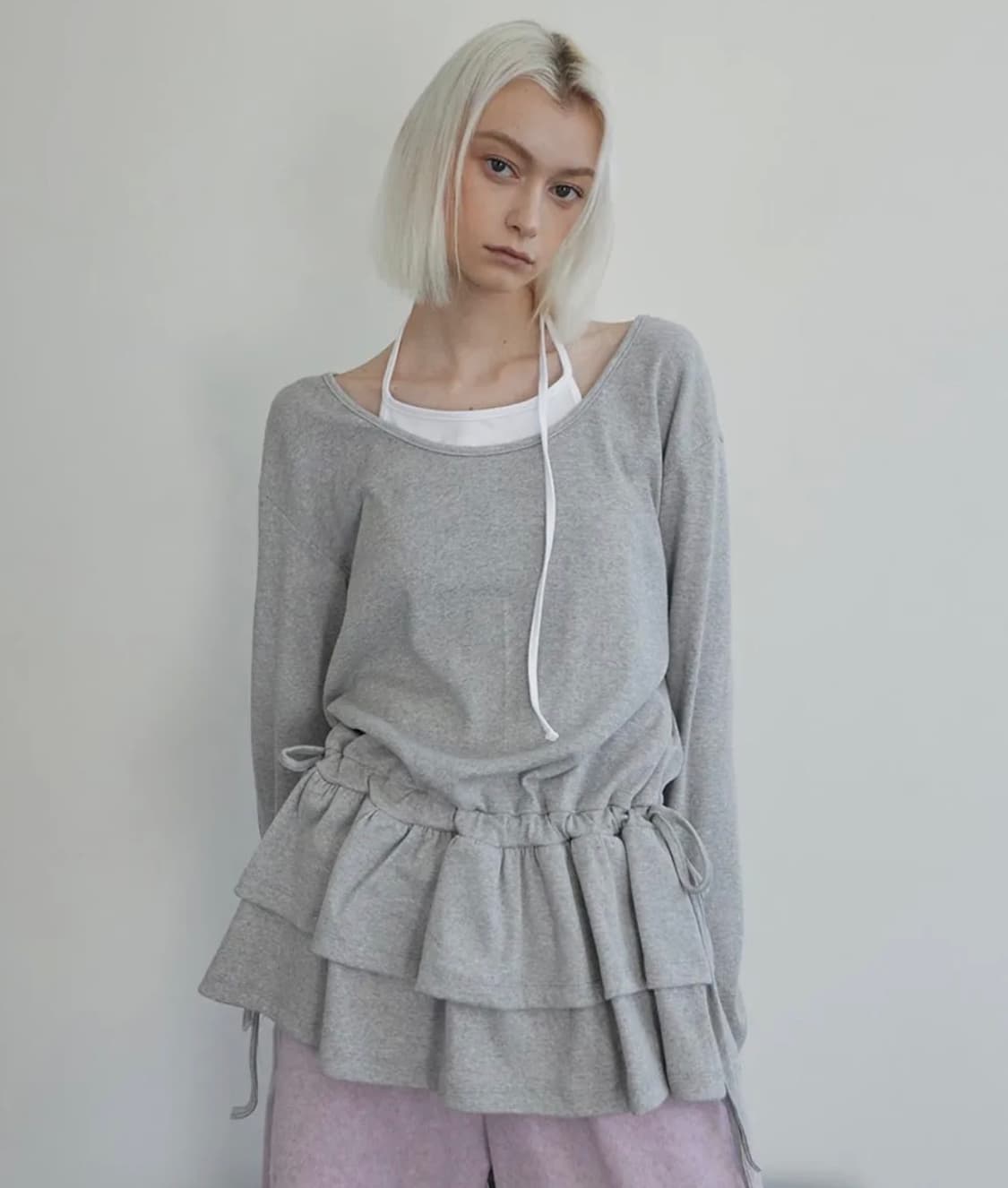 (원가 4.6) 렌세 Frill Layered Long Sleeve 상품이미지1