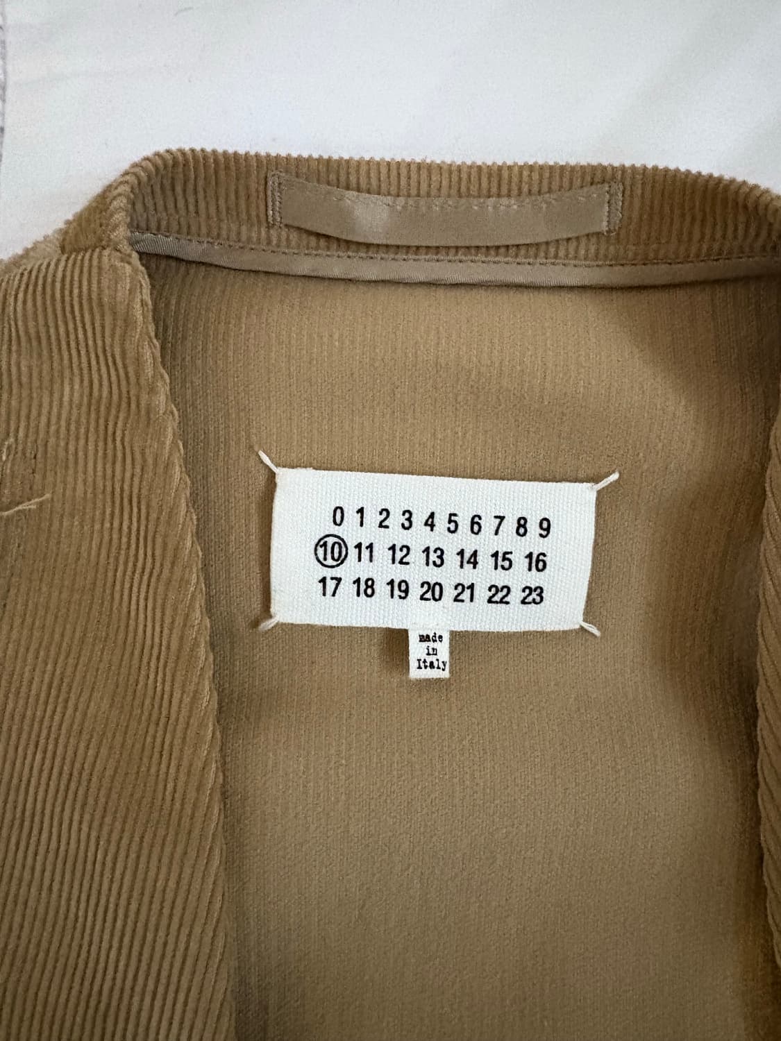 마르지엘라 컷아웃 코듀로이 자켓 상품이미지2