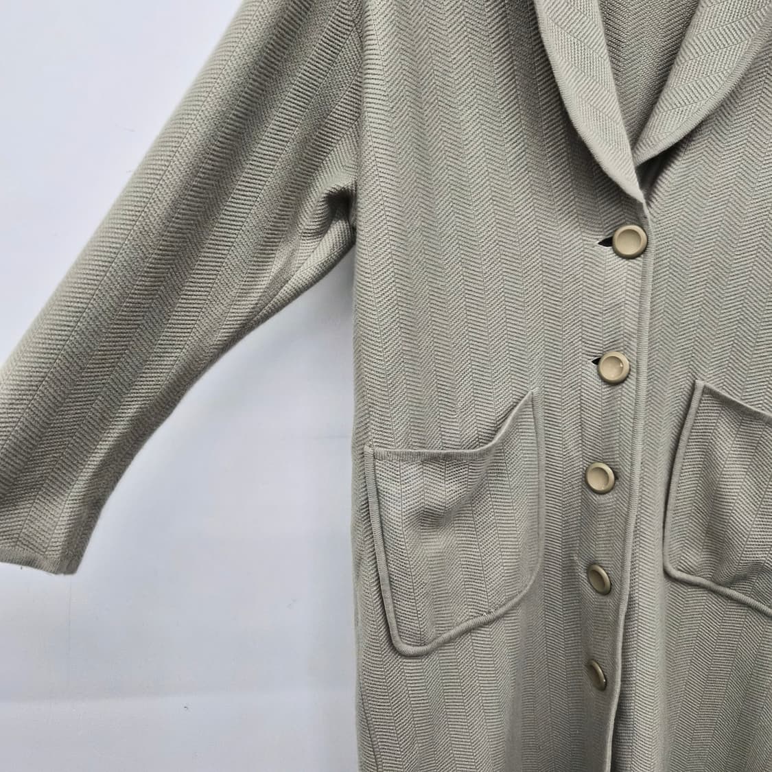 발리 캐시미어 롱 가디건 코트 남성 L 상품이미지3