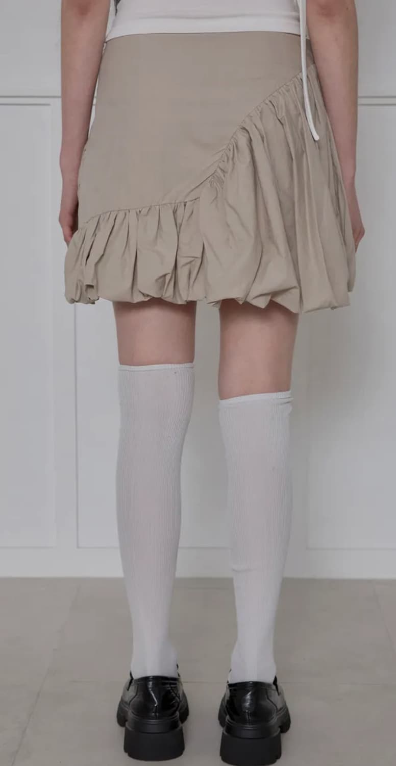 플레어업 벌룬 스커트 베이지  상품이미지4