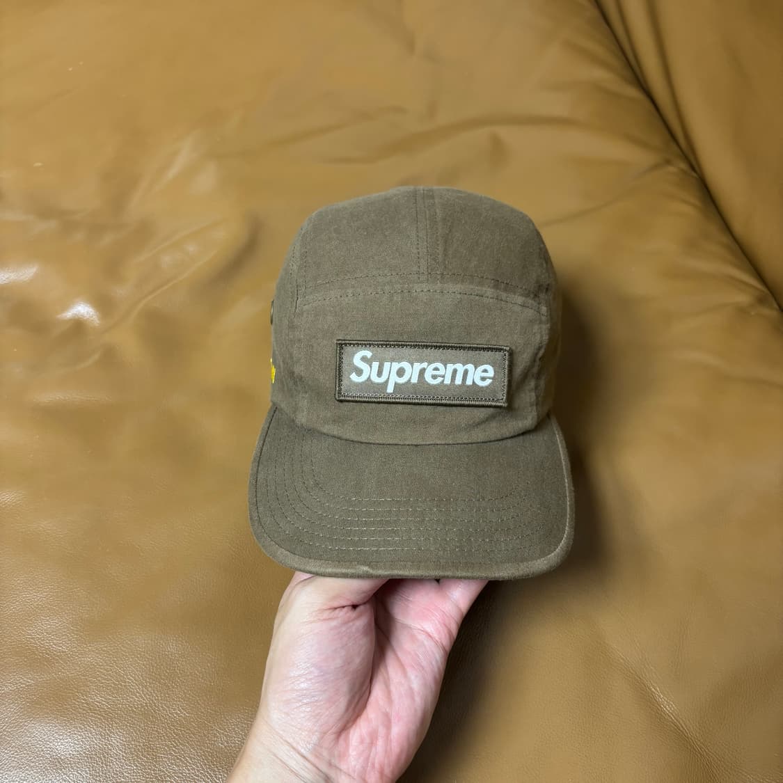 Supreme 슈프림 22ss 밀리터리 워시드 브라운 캠프캡 모자 상품이미지2