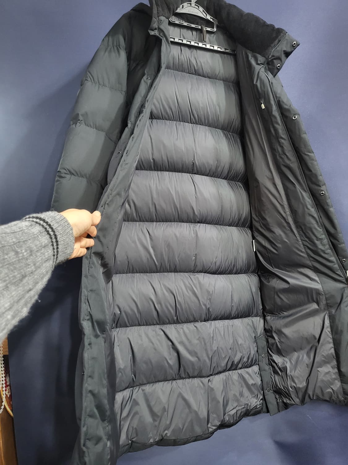 살레와 구스다운 롱패딩 상품이미지5