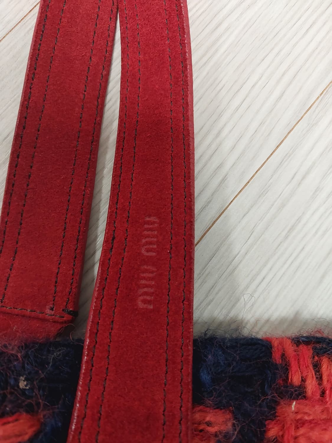 미우미우 00's 빈티지 울 숄더백 상품이미지7