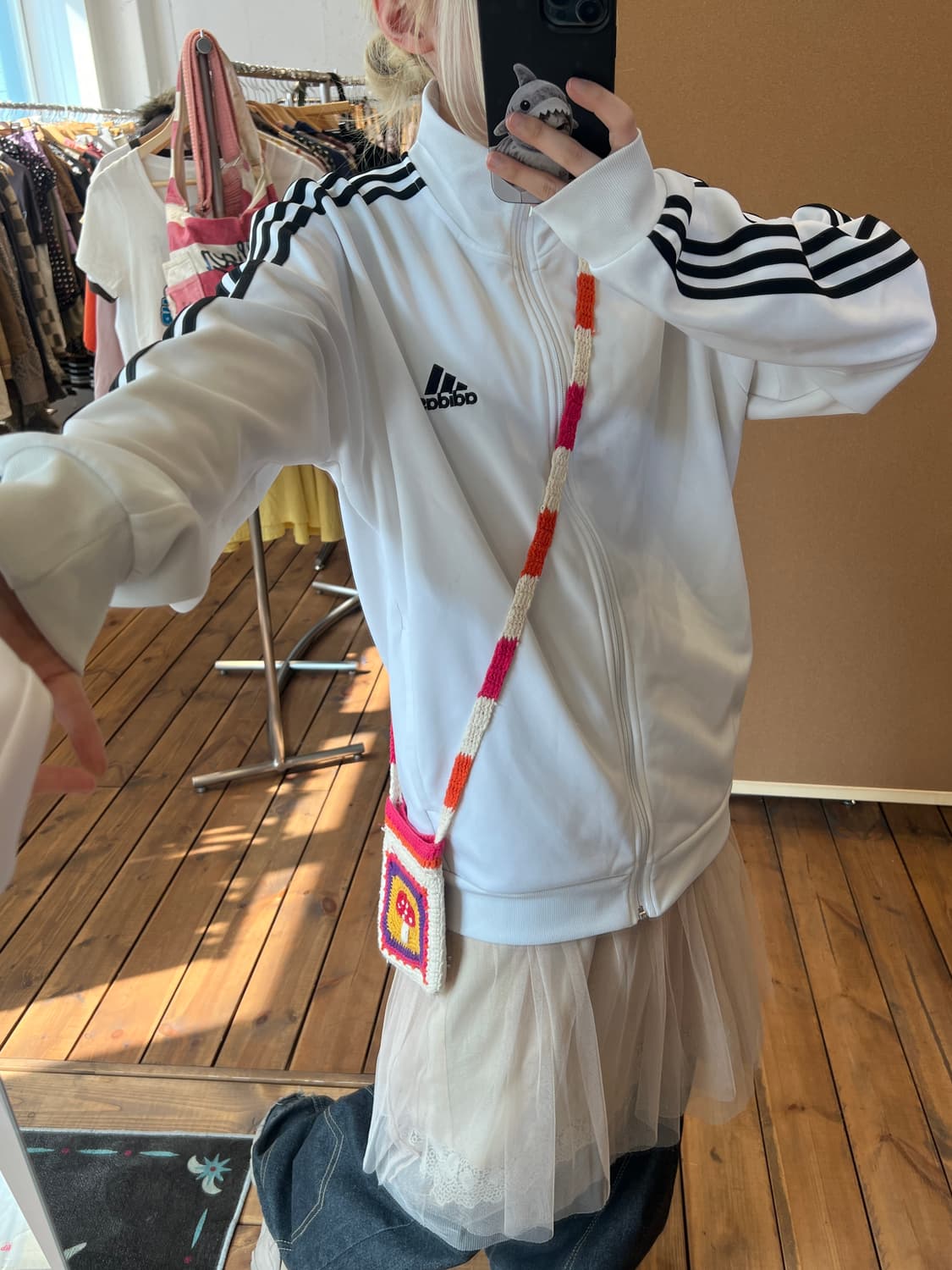 아디다스 화이트 블랙 져지  상품이미지4