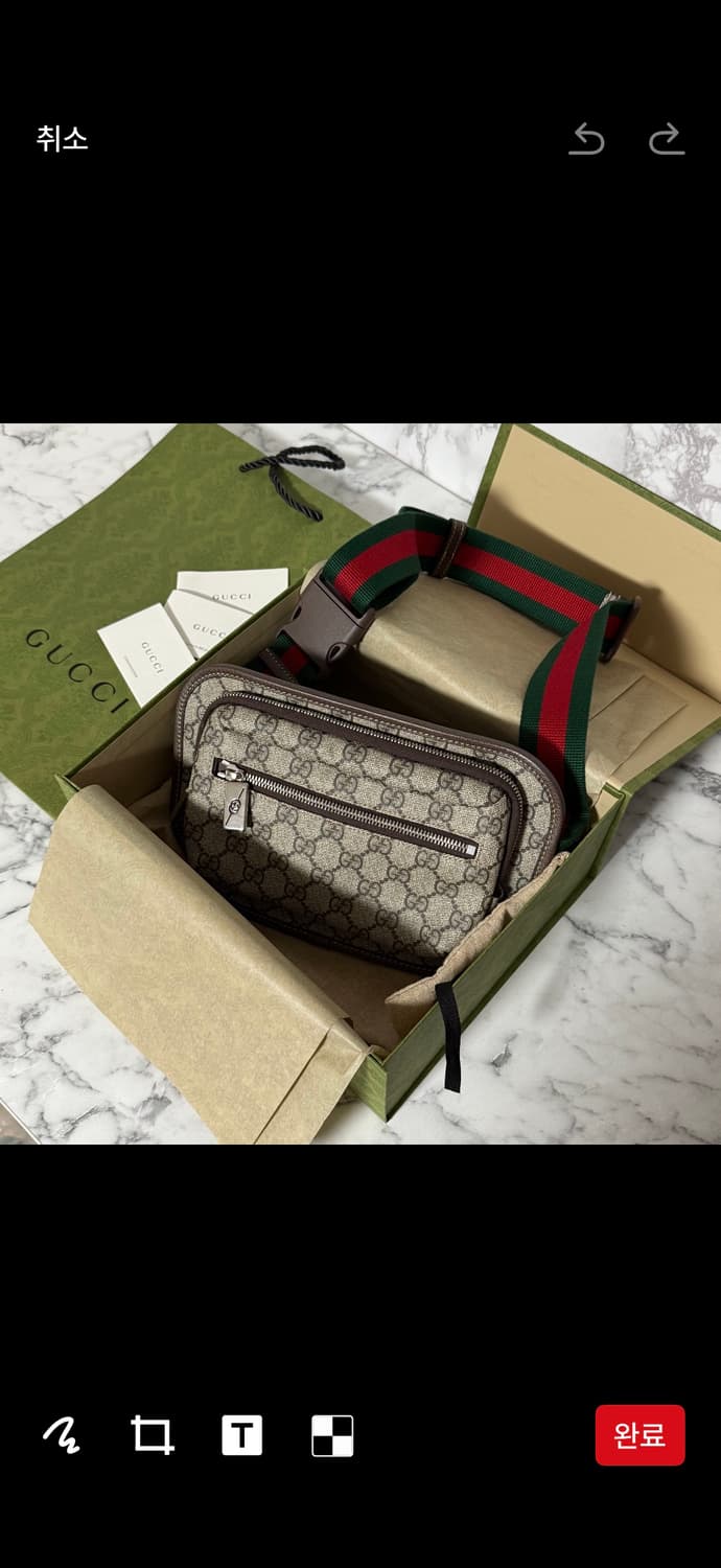 새상품 구찌 벨트백 정품 슈프림 상품이미지1