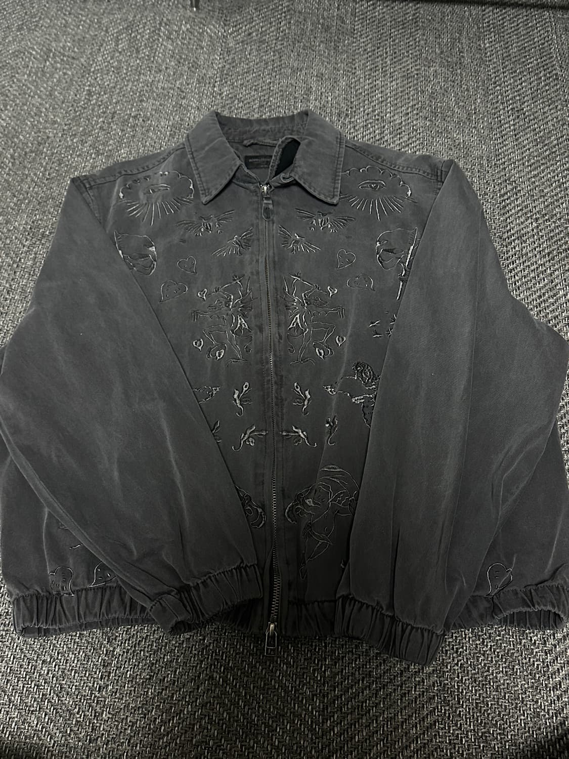 [M사이즈] 나이스고스트클럽 타투 해링턴 자켓 상품이미지1