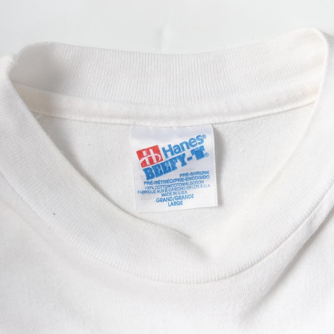 HANES BEEFYT 빈티지 반팔 티 L 상품이미지5