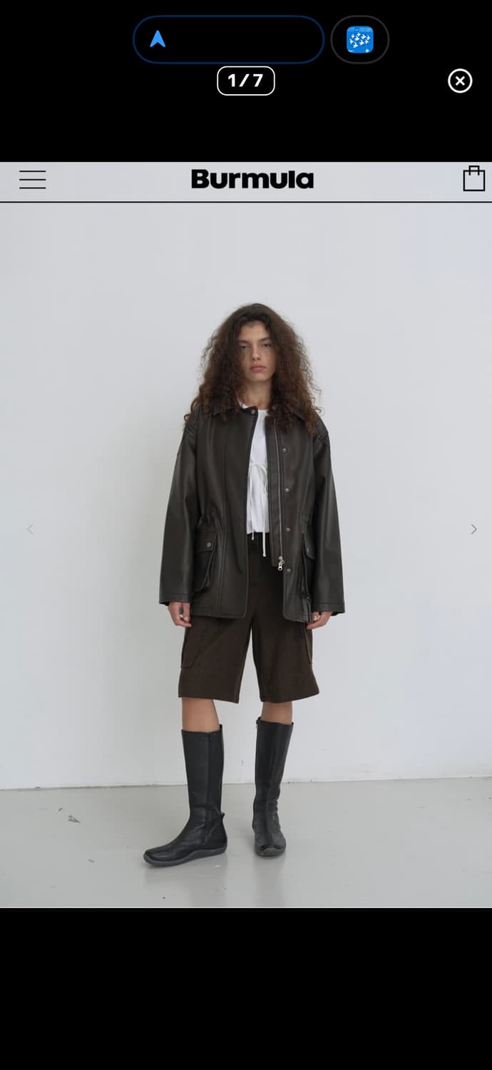 버뮬라 가죽자켓 브라운 상품이미지3