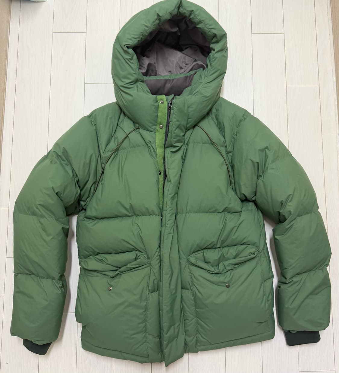 홀리선 패딩 그린  상품이미지1