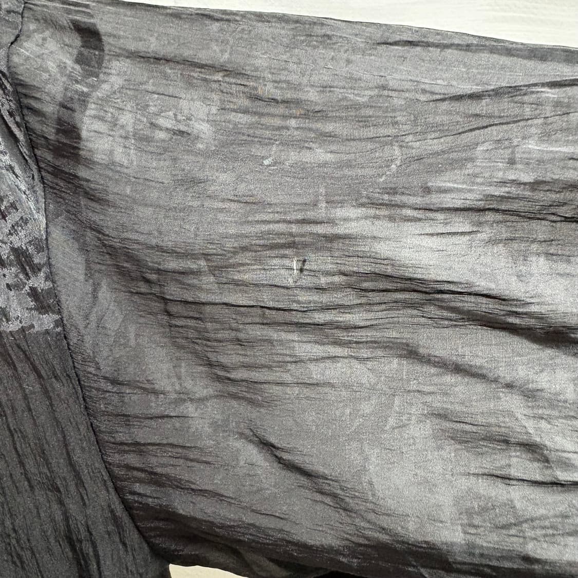 블랙 셔링 오간자 캉캉 블라우스 JPN 상품이미지3