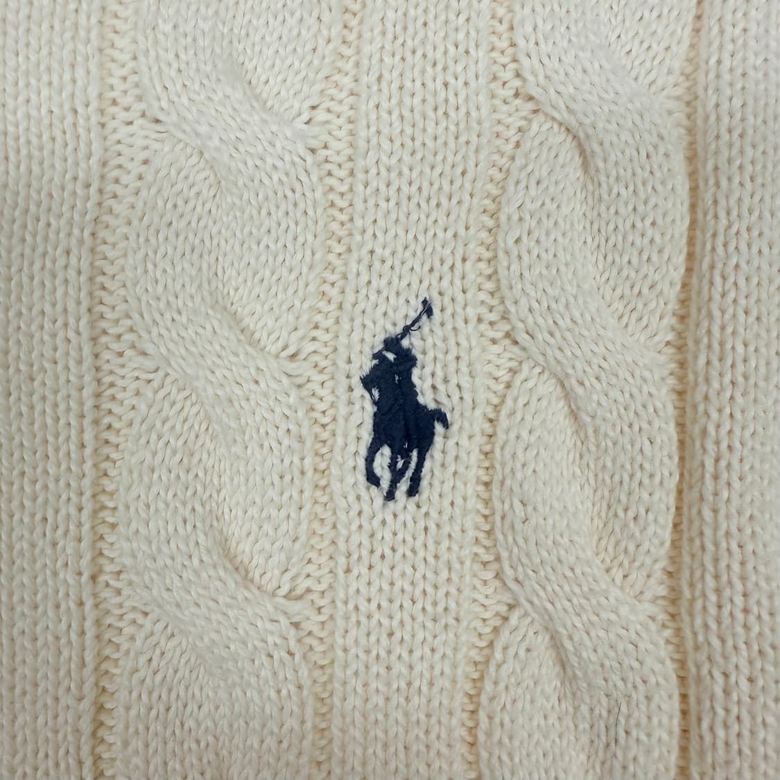 (95M)폴로랄프로렌 케이블 니트 아이보리 신형 상품이미지3
