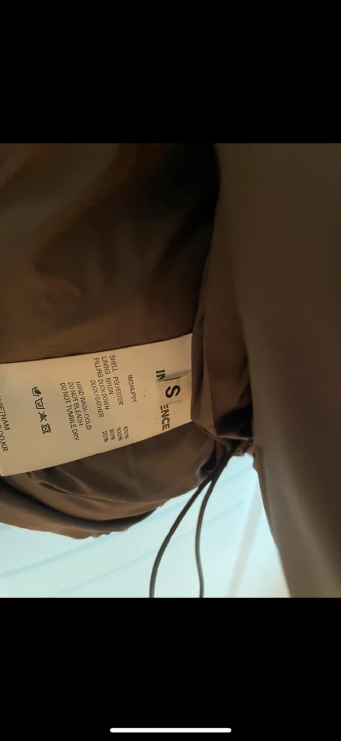 인사일런스 덕다운 숏패딩 S 상품이미지6