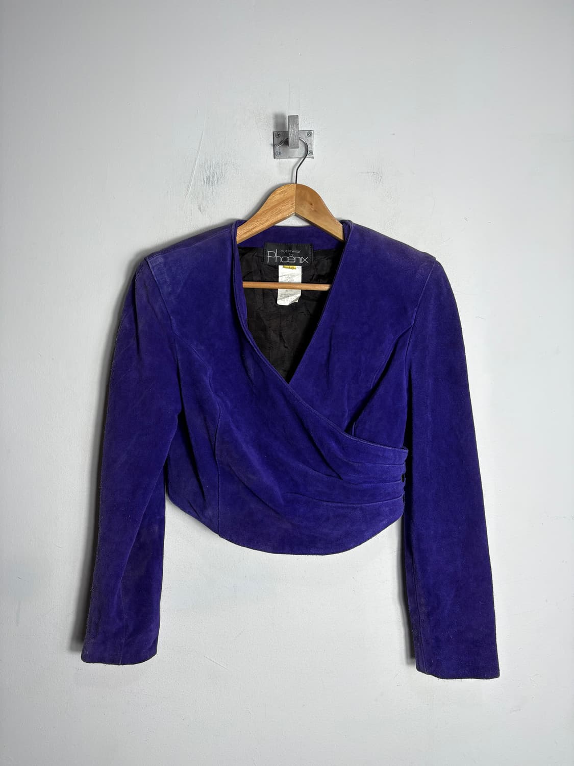 Phoenix usa 피닉스 퍼플 스웨이드 숏 자켓 상품이미지1