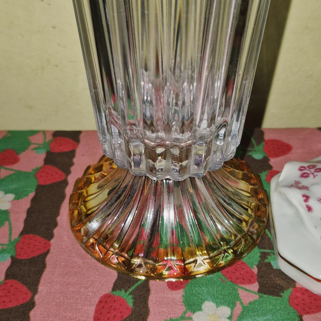 90s 소가 글라스 레트로 컬러 포도 꽃병 상품이미지7