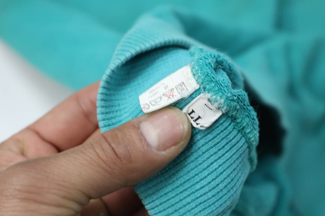  디즈니랜드 80s 빈티지 미키 마우스 자수 민트 맨투맨 (LL) 상품이미지10