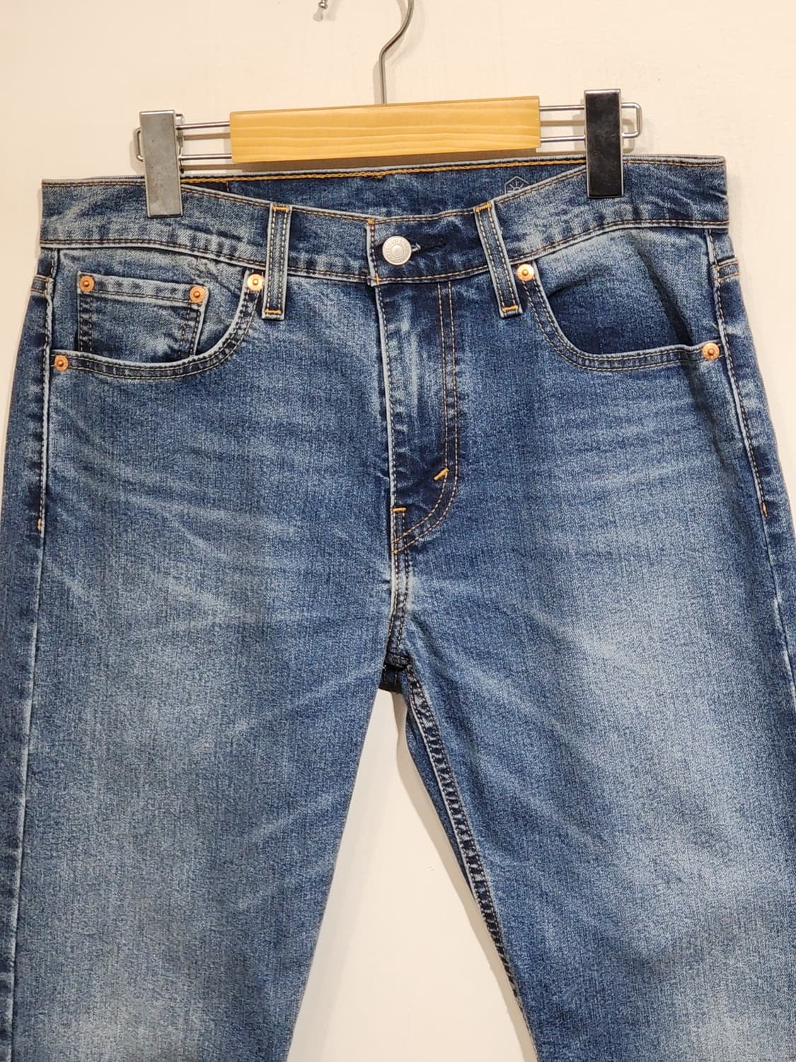 (30) 리바이스 502 청바지 연중청 스판 데님팬츠 145주년판  상품이미지2