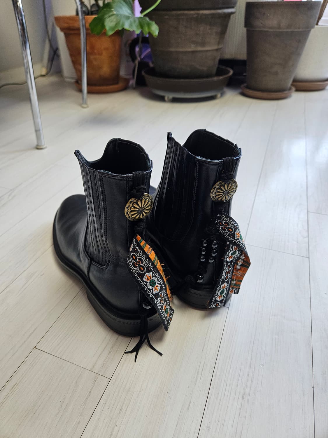 페르커 콘초 디테일  블랙 첼시 부츠 270 상품이미지6