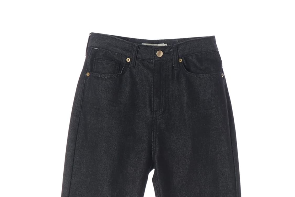 MIEL 다크 인디고 생지 와이드 데님 팬츠 상품이미지3