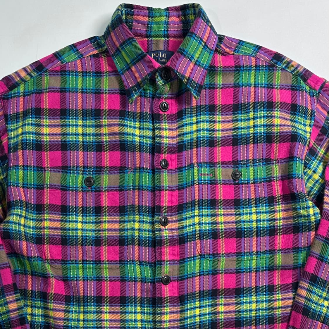 폴로 랄프로렌 체크 투포켓 코튼 셔츠 상품이미지2