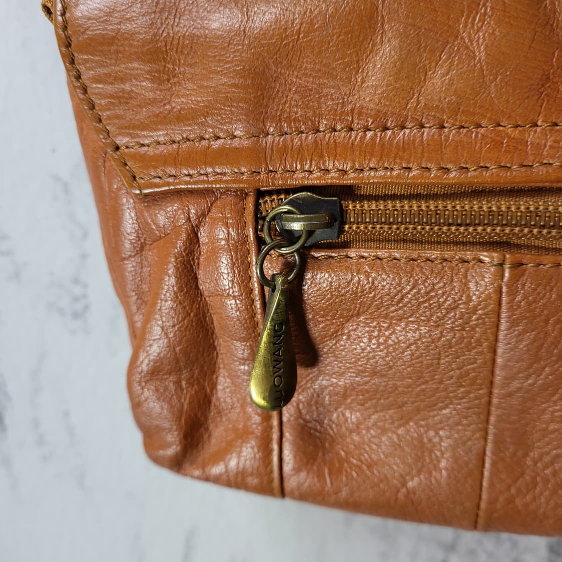 LUOWANG 올 레더 빈티지 토트백 상품이미지6