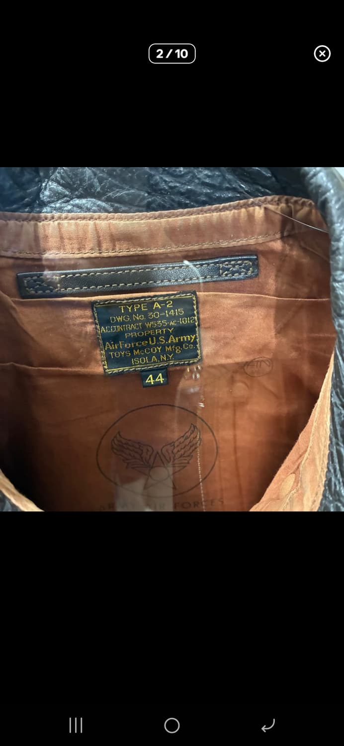 토이즈맥코이 A2 가죽자켓 44사이즈 상품이미지2