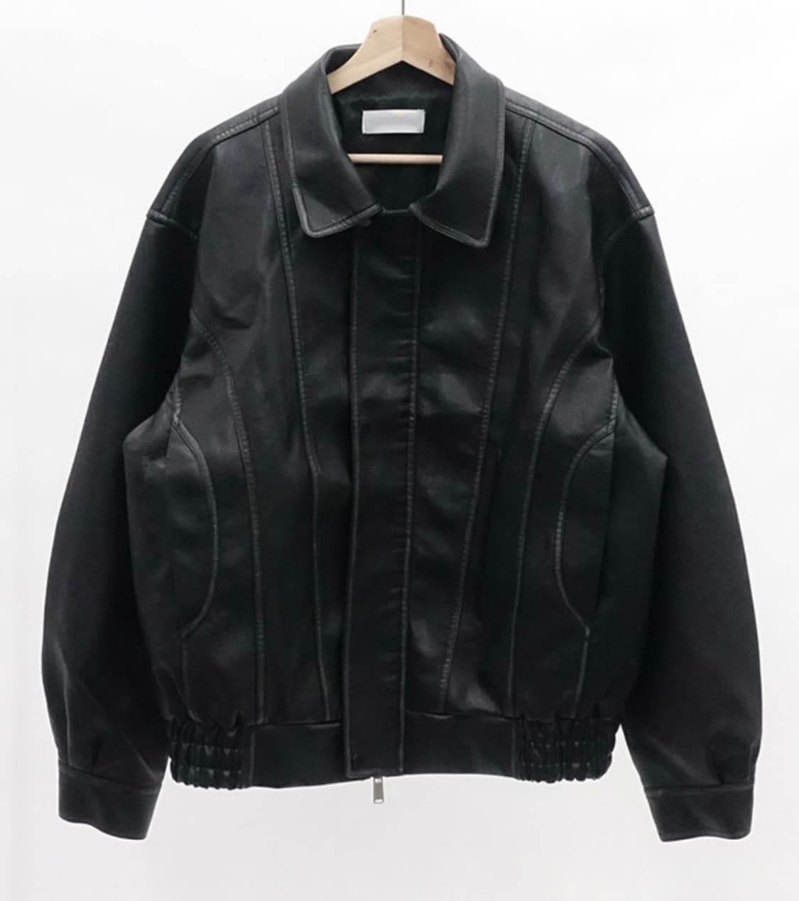 커브 레더 자켓 상품이미지1