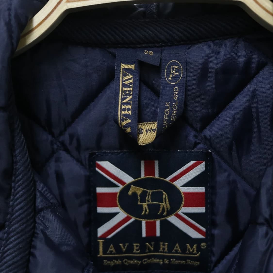 라벤햄 퀼팅 미디 후드 패딩 63843 상품이미지8