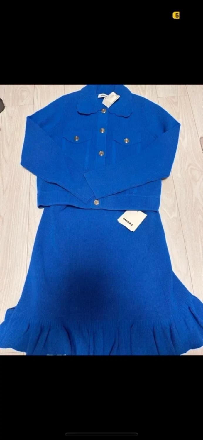 산드로 sandro 니트와플 셋업 새상품 1사이즈💙 아이유 착용 상품이미지6