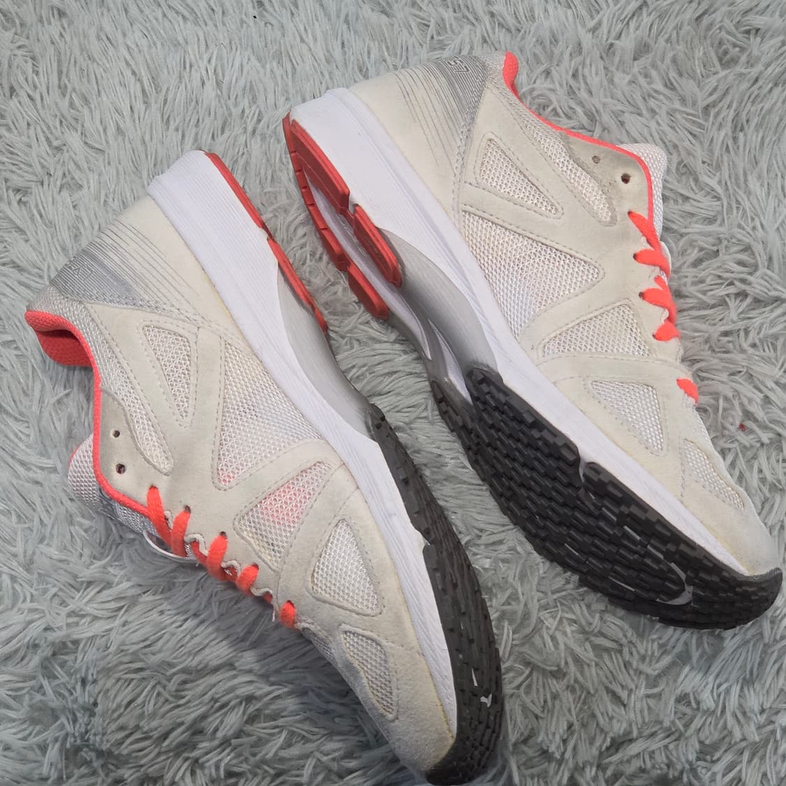 5q-13:아식스 라이트레이서 TJL519 화이트-코랄 (24.0cm) 상품이미지7