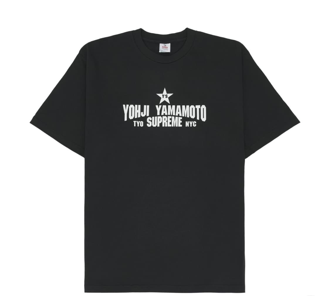슈프림 x 요지 야마모토 스타 티셔츠 상품이미지1