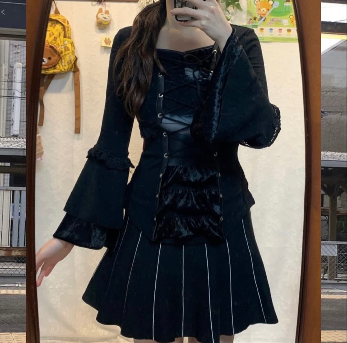 빈티지 모리걸 후유 ozzon 미사깔 셋 상품이미지3