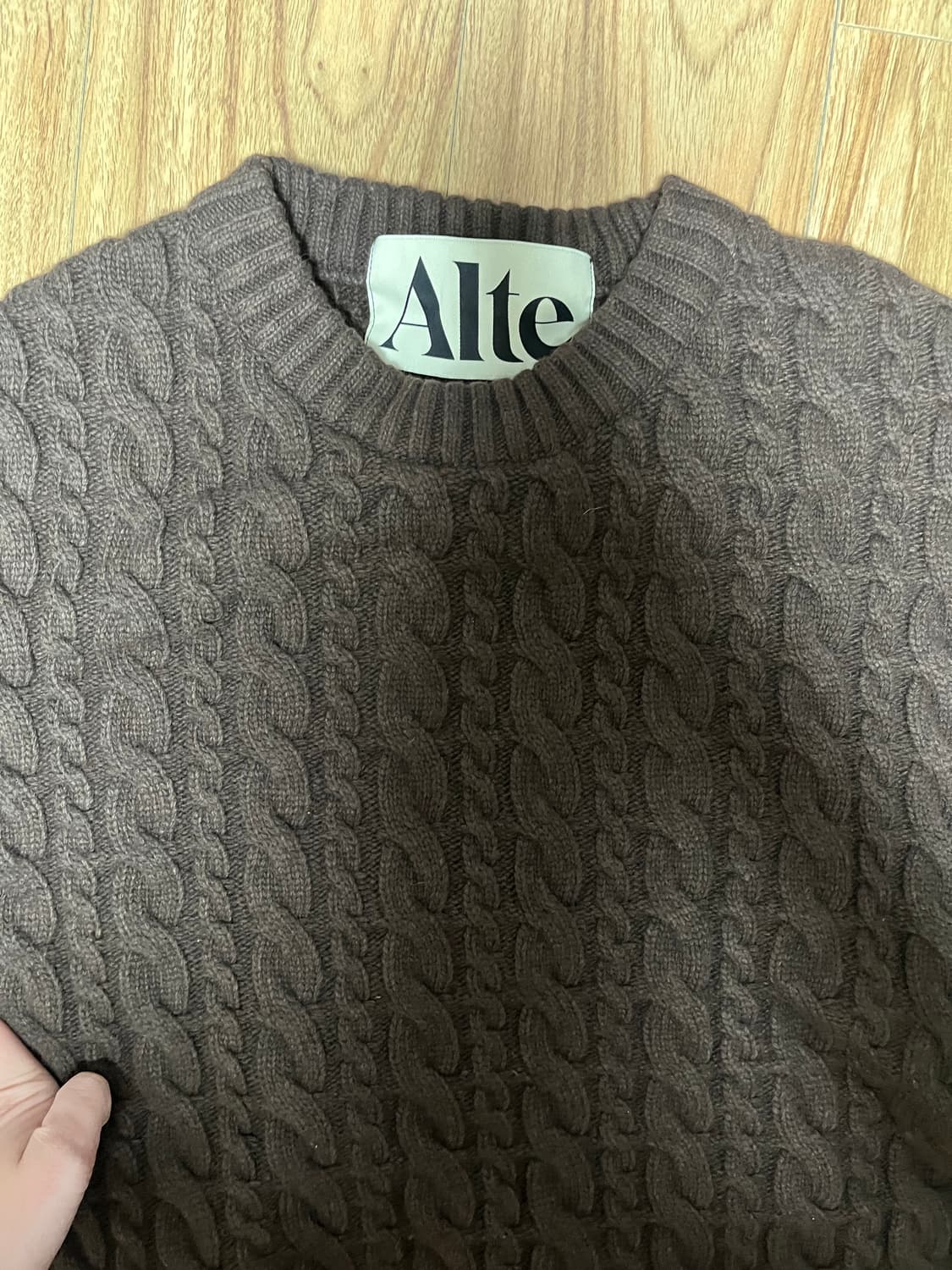 알테 꽈배기 니트 상품이미지3