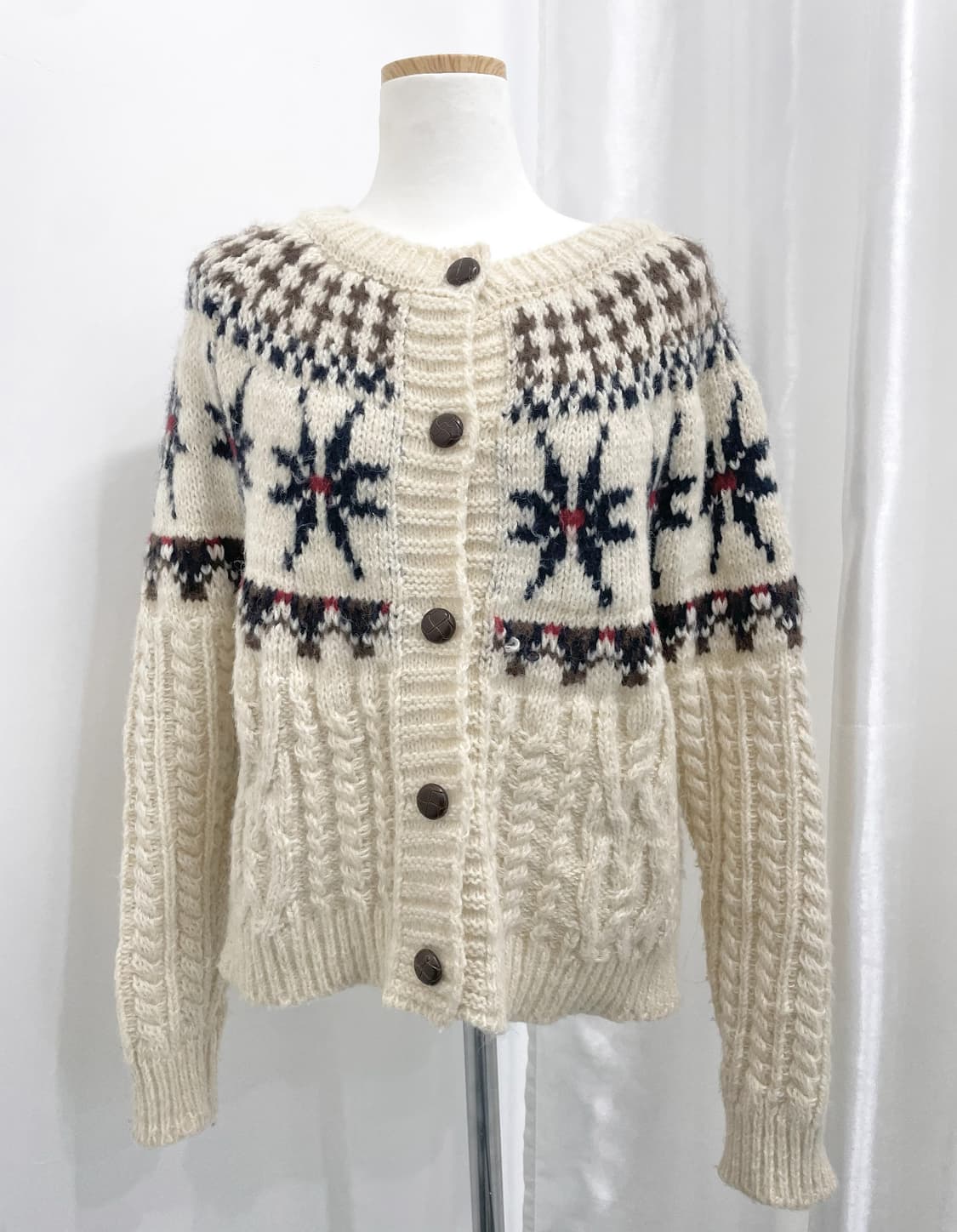 모리 노르딕 니트 가디건 상품이미지1