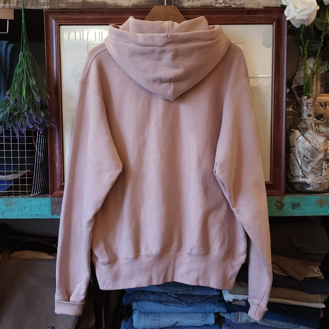 챔피온 리버스위브 인디핑크 후드 m 상품이미지3