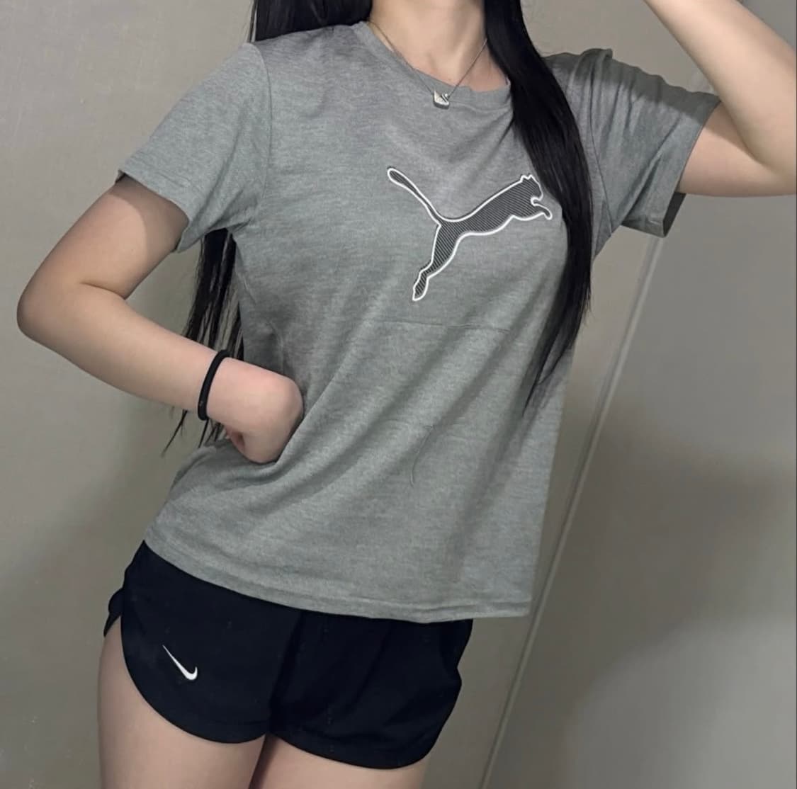 퓨마 기능성 그레이 반팔티 🩶 상품이미지1