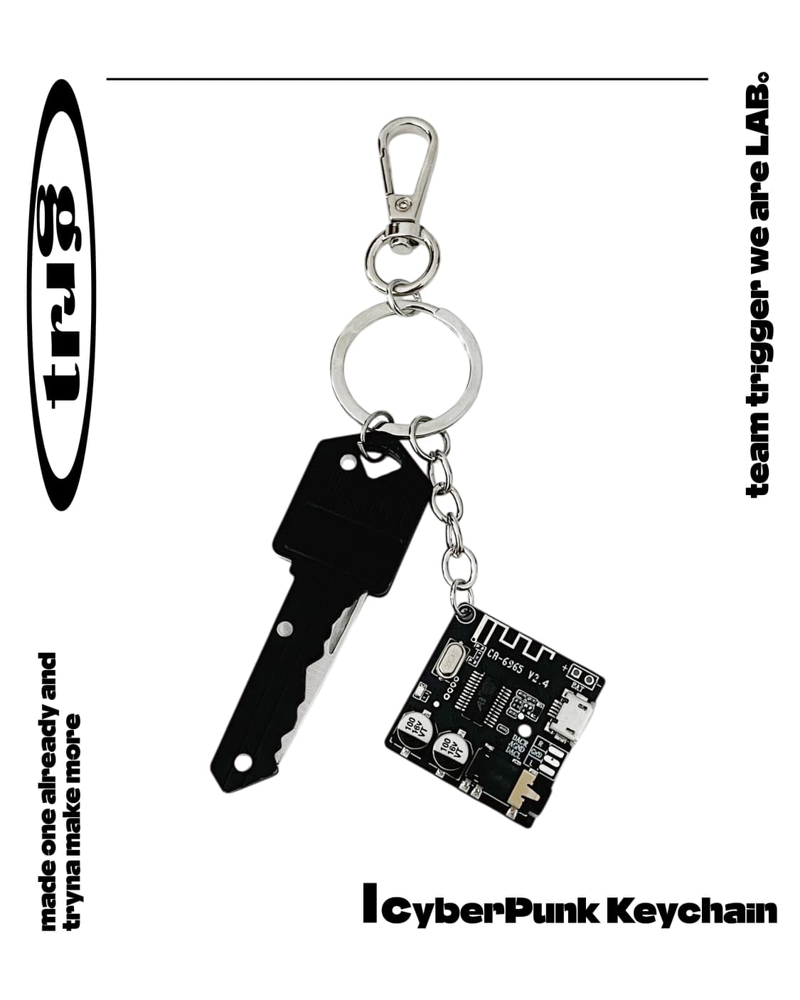 𝐂𝐲𝐛𝐞𝐫𝐏𝐮𝐧𝐤 𝐊𝐞𝐲𝐜𝐡𝐚𝐢𝐧💿 키링 상품이미지2