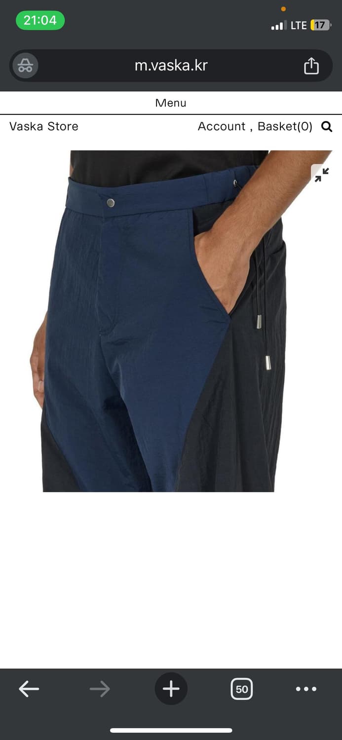 J.L-A.L Track Pant/Black Dark Blue/M사이즈 상품이미지1